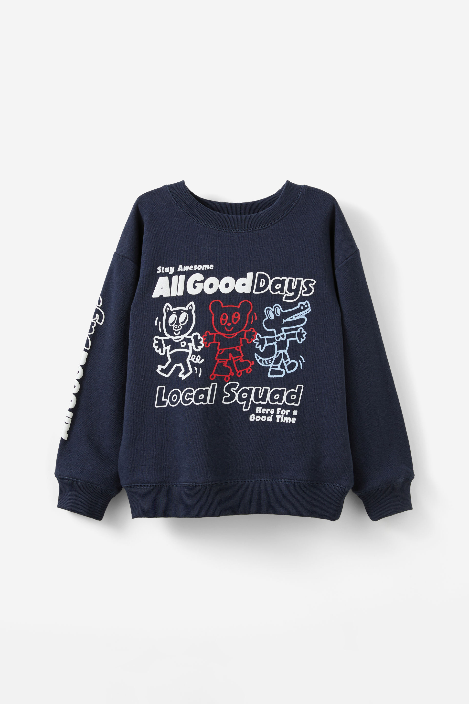 I Scream Colour Fleece Crew Neck