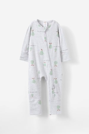 The Billie Long Sleeve Zip Romper