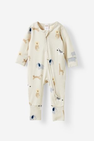 The Billie Long Sleeve Zip Romper