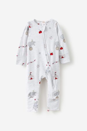 The Billie Long Sleeve Zip Romper