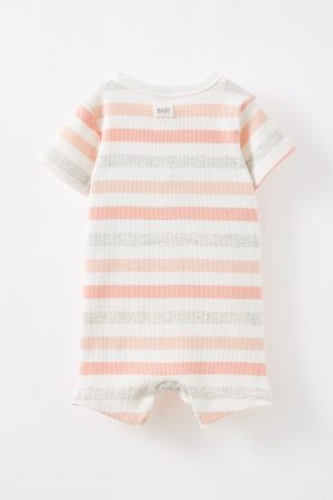 The Billie Short Sleeve Zip Romper