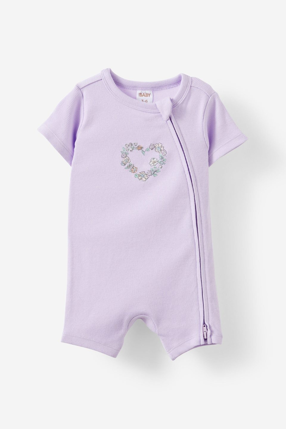 The Billie Short Sleeve Zip Romper