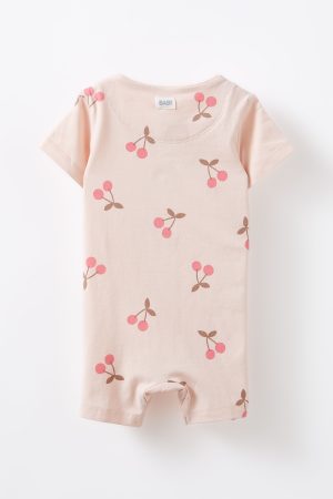 The Billie Short Sleeve Zip Romper