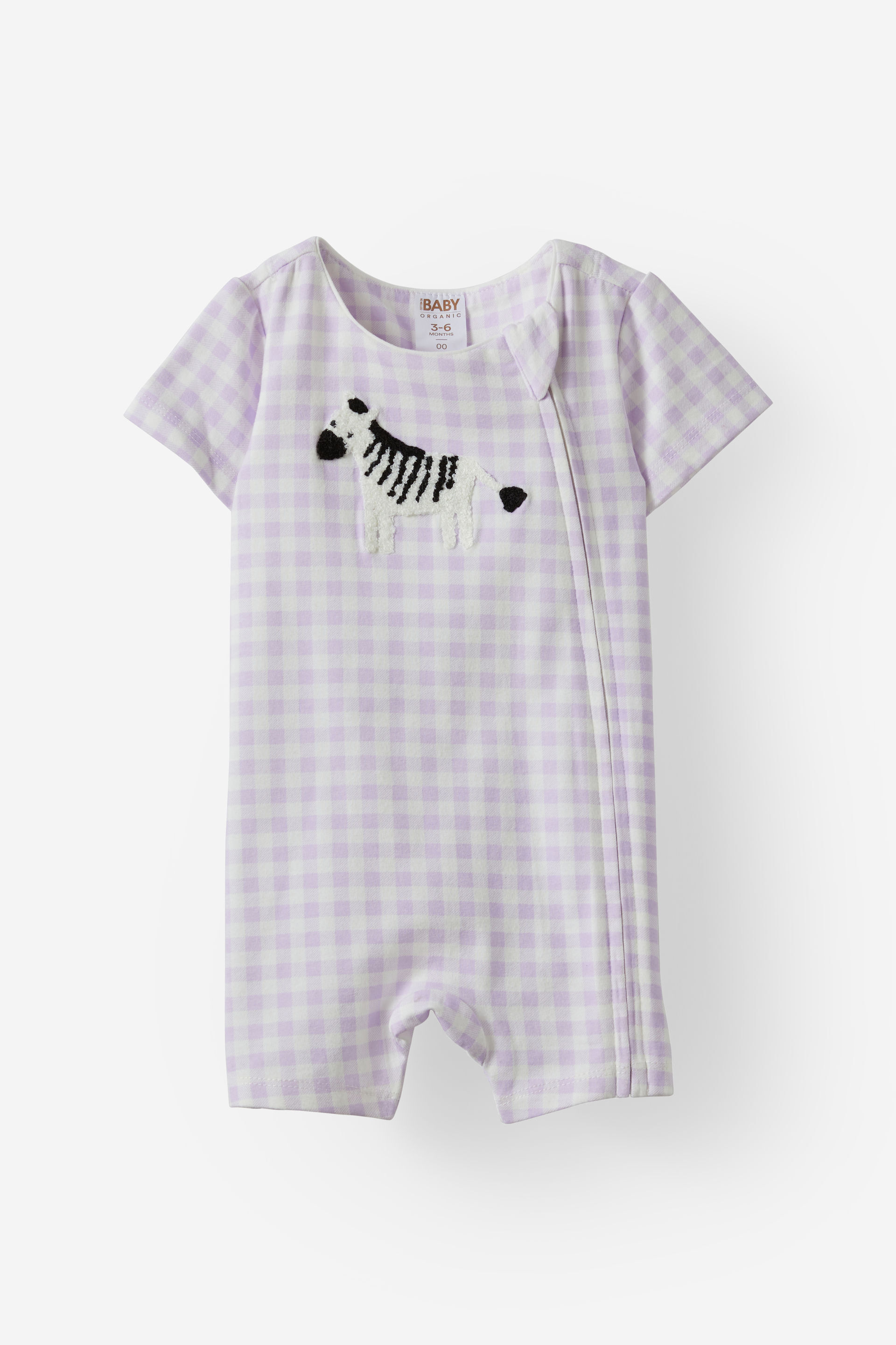 The Billie Short Sleeve Zip Romper