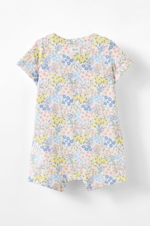 The Billie Short Sleeve Zip Romper