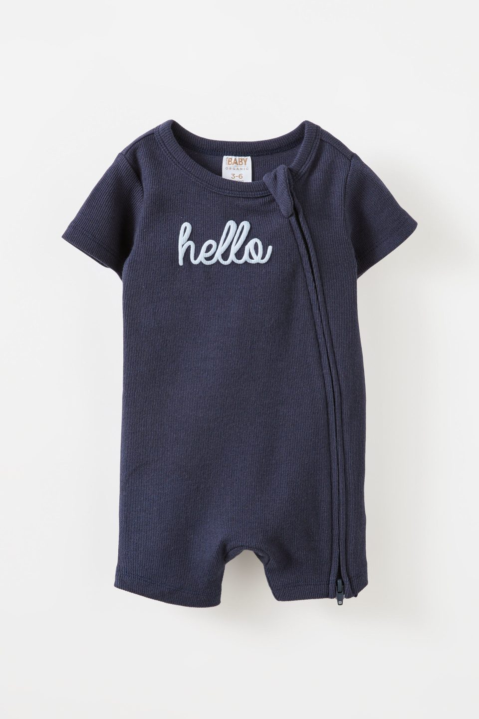 The Billie Short Sleeve Zip Romper