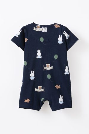 Miffy Short Sleeve Zip Romper