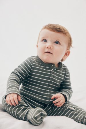 The Billie Long Sleeve Rib Romper