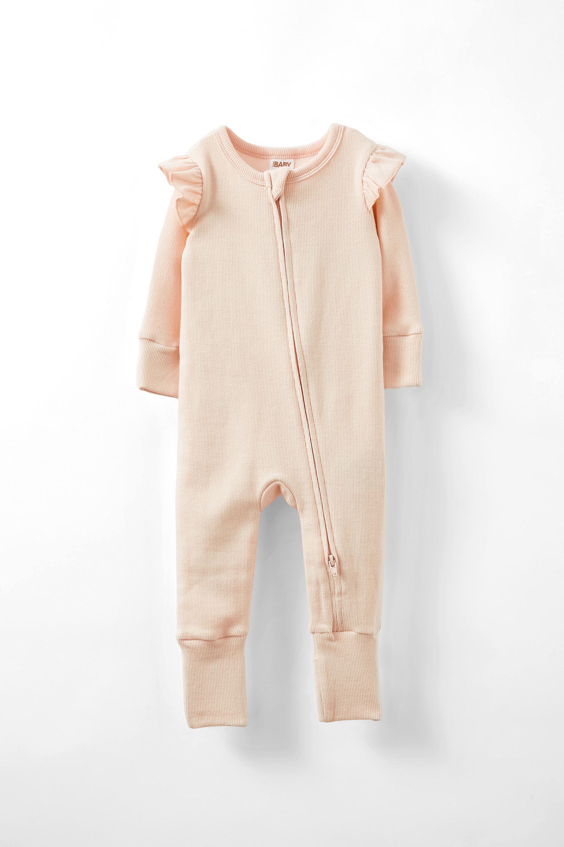 The Billie Long Sleeve Rib Romper