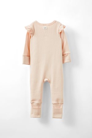 The Billie Long Sleeve Rib Romper