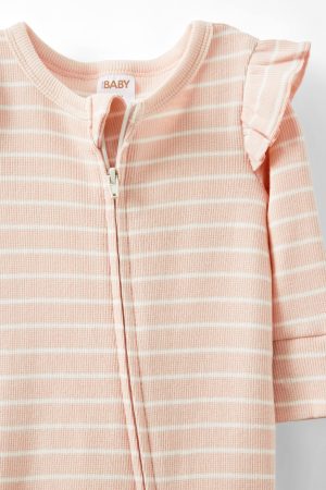 The Billie Long Sleeve Rib Romper