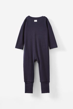 The Billie Long Sleeve Rib Romper