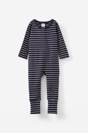 The Billie Long Sleeve Rib Romper