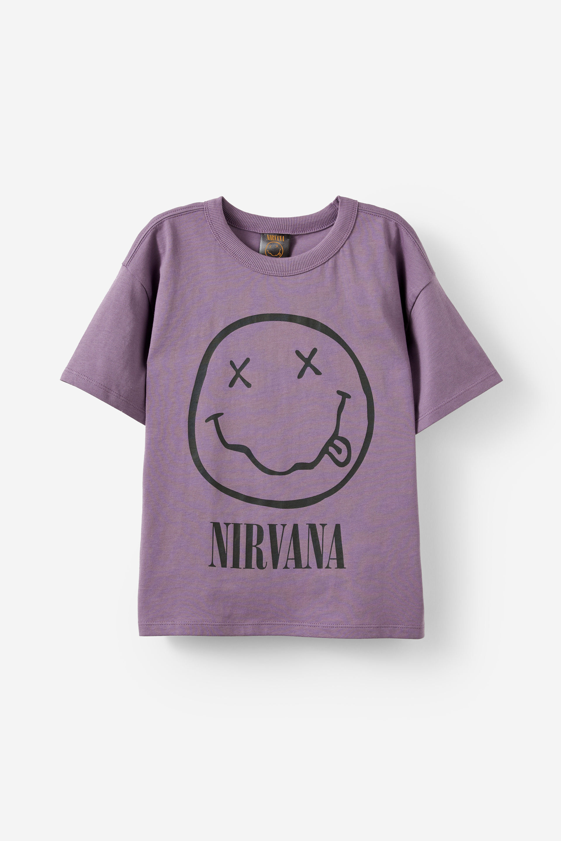 Nirvana Drop Shoulder Short Sleeve Music Tee