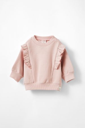 Annabelle Drop Shoulder Ruffle Sweater