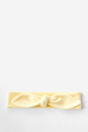 Organic Pointelle Bow Headband
