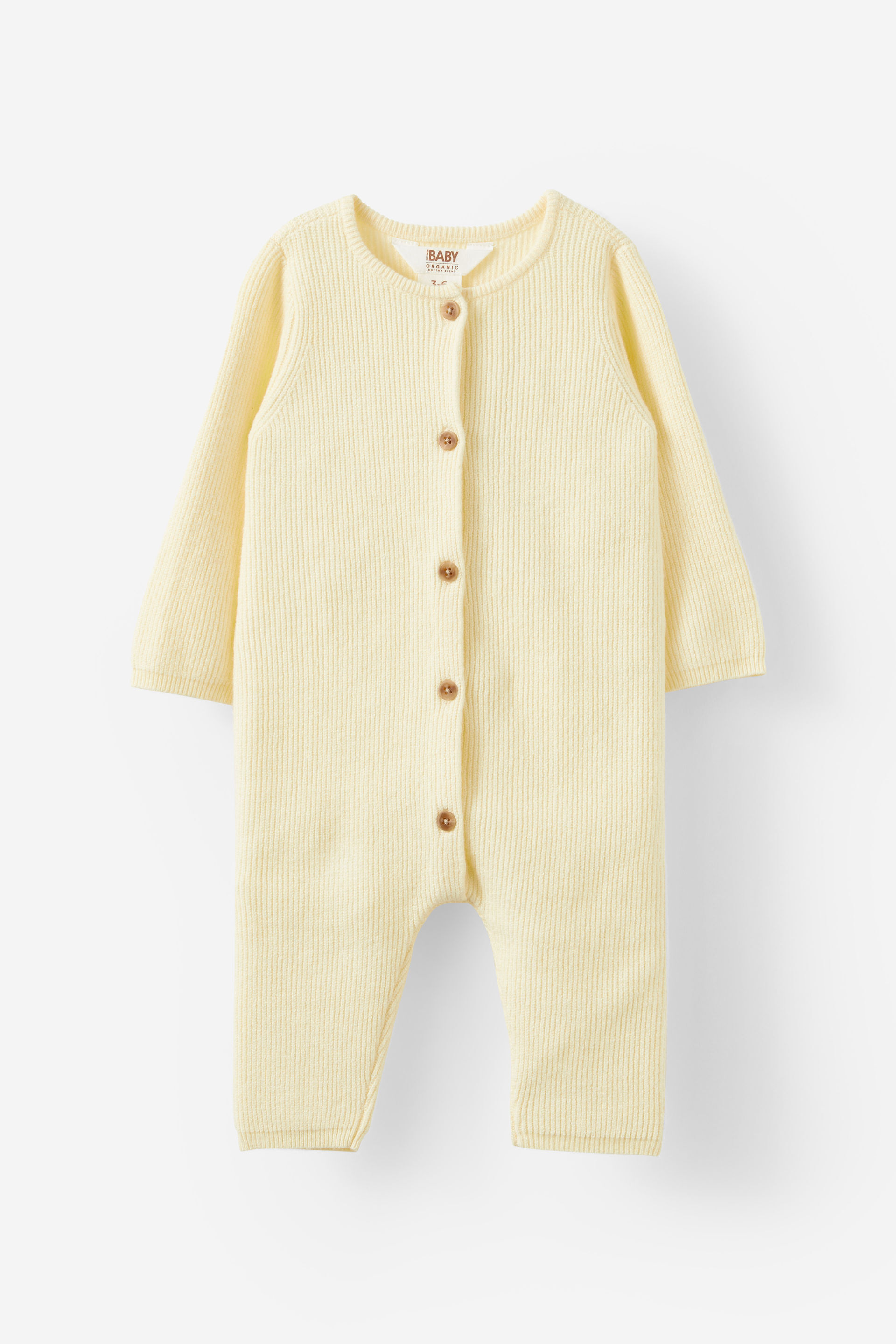 Organic Knit Long Sleeve All In One