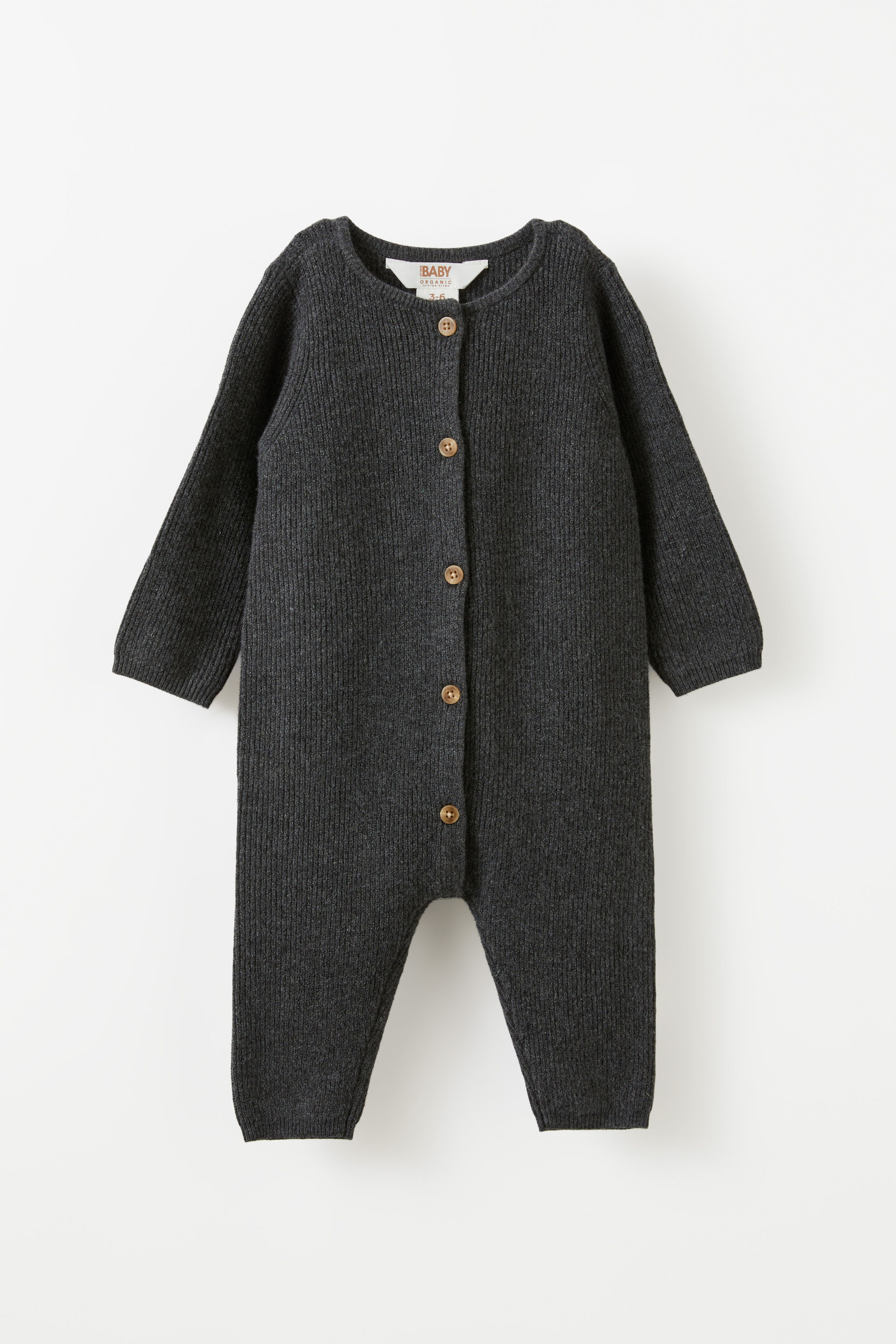 Organic Knit Long Sleeve All In One