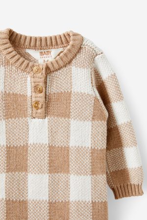 Organic Knit Long Sleeve All In One