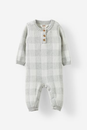 Organic Knit Long Sleeve All In One