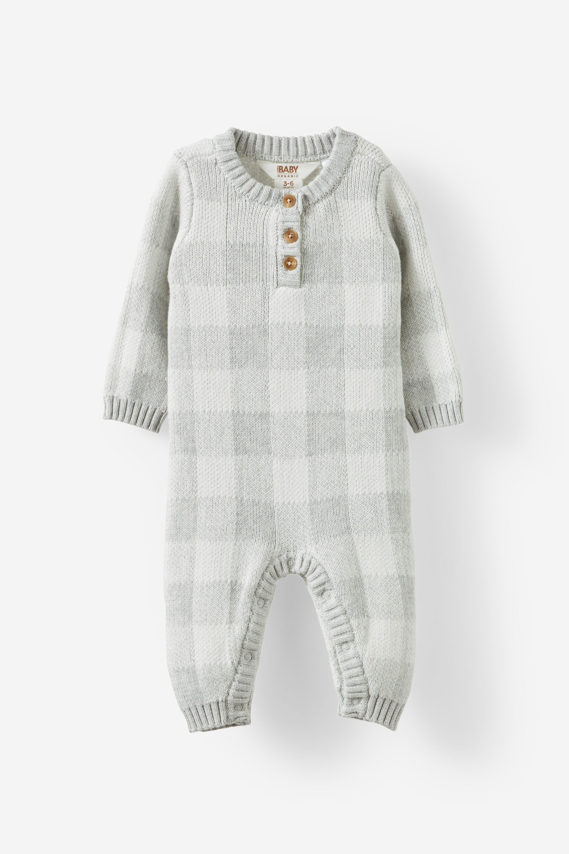 Organic Knit Long Sleeve All In One