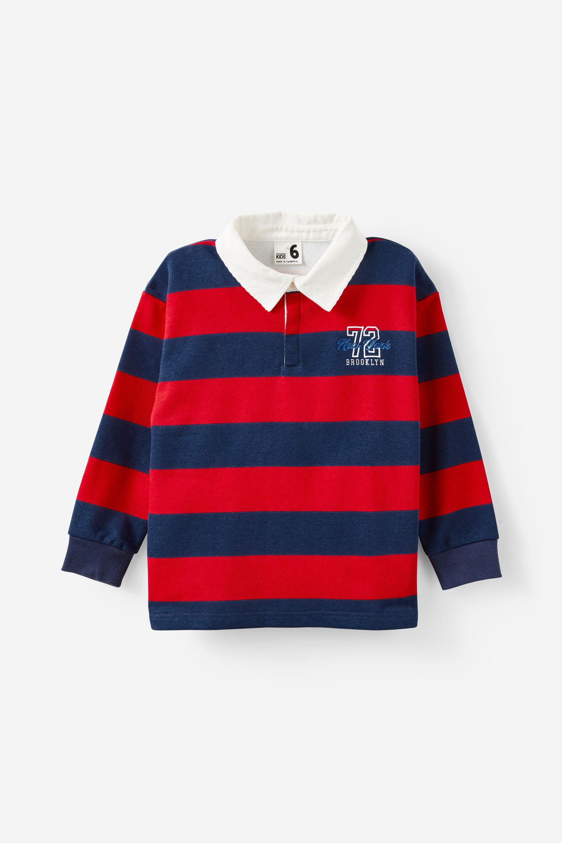 Rugby Polo Fleece Top