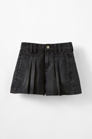 Sarai Pleat Front Denim Short