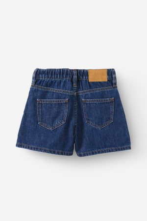 Sarai Pleat Front Denim Short