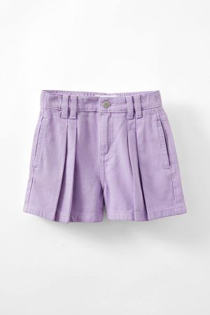 Sarai Pleat Front Denim Short