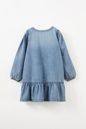 Betty Bow Front Denim Dress