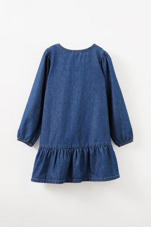 Betty Bow Front Denim Dress