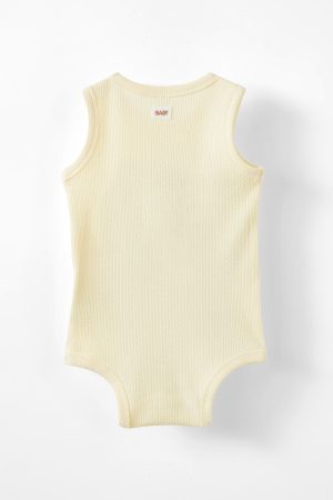 Organic Pointelle Sleeveless Bubbysuit