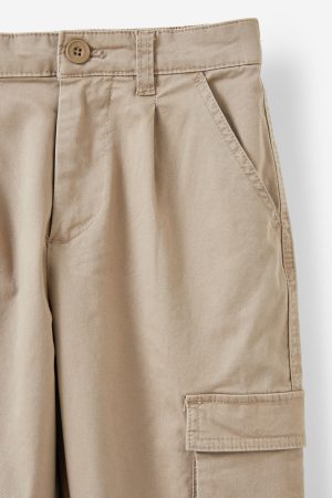 Pleat Front Cargo Pant