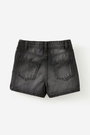Pleat Front Denim Skort