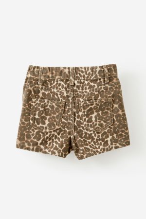 Pleat Front Denim Skort