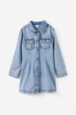 Sasha Long Sleeve Denim Shirt Dress