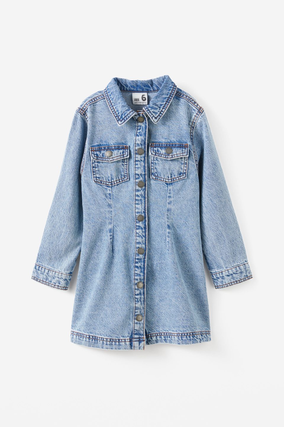 Sasha Long Sleeve Denim Shirt Dress