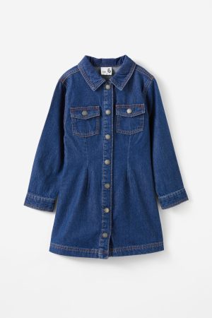 Sasha Long Sleeve Denim Shirt Dress
