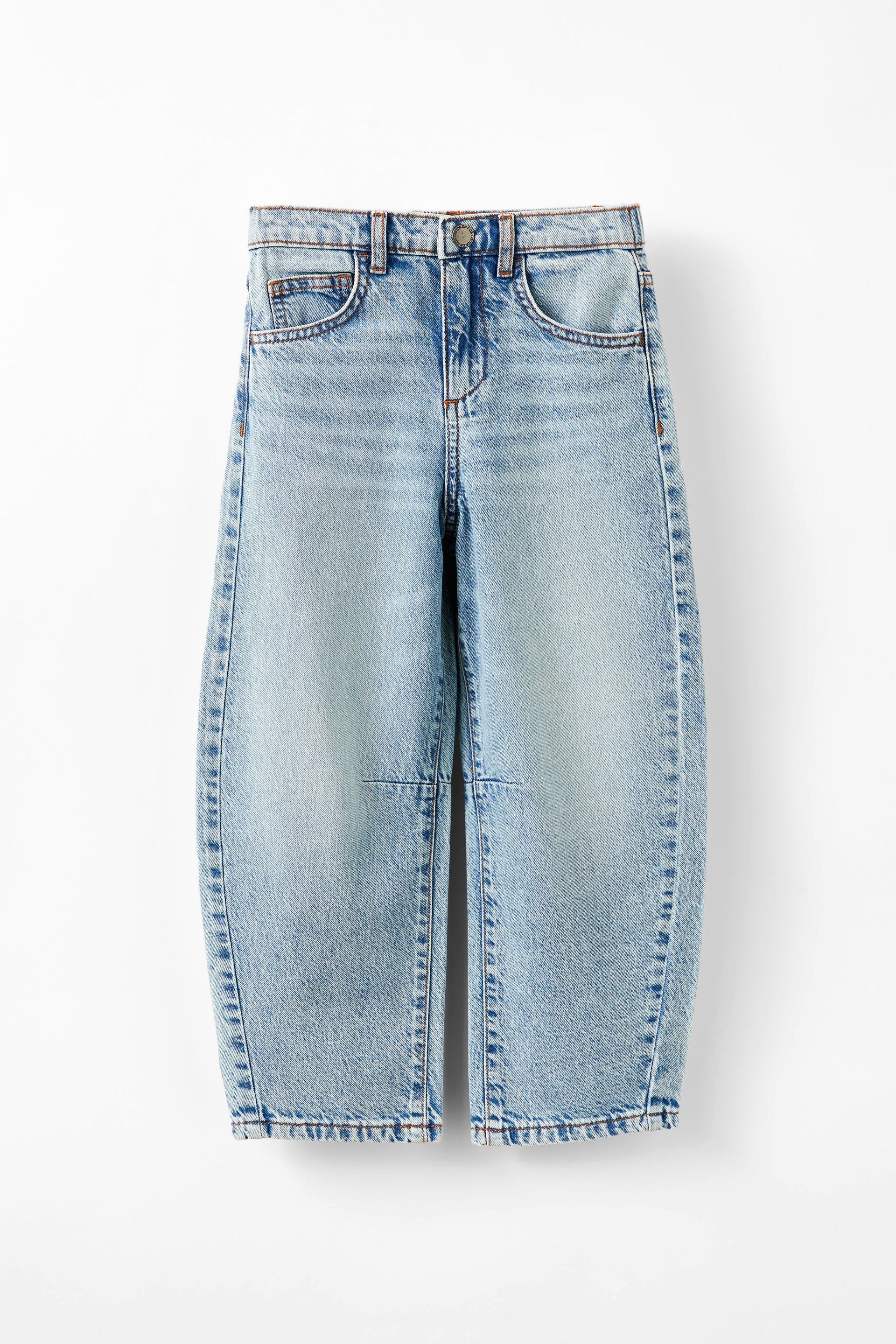 Unisex Barrel Leg Denim Jean