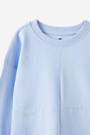 Long Sleeve Textured Splice Tee