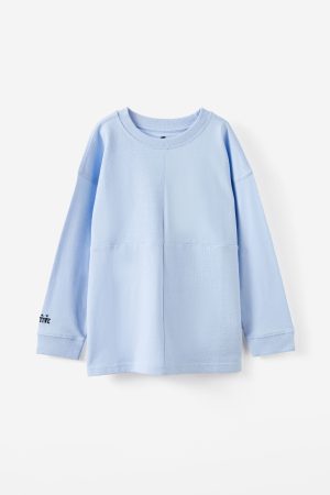 Long Sleeve Textured Splice Tee