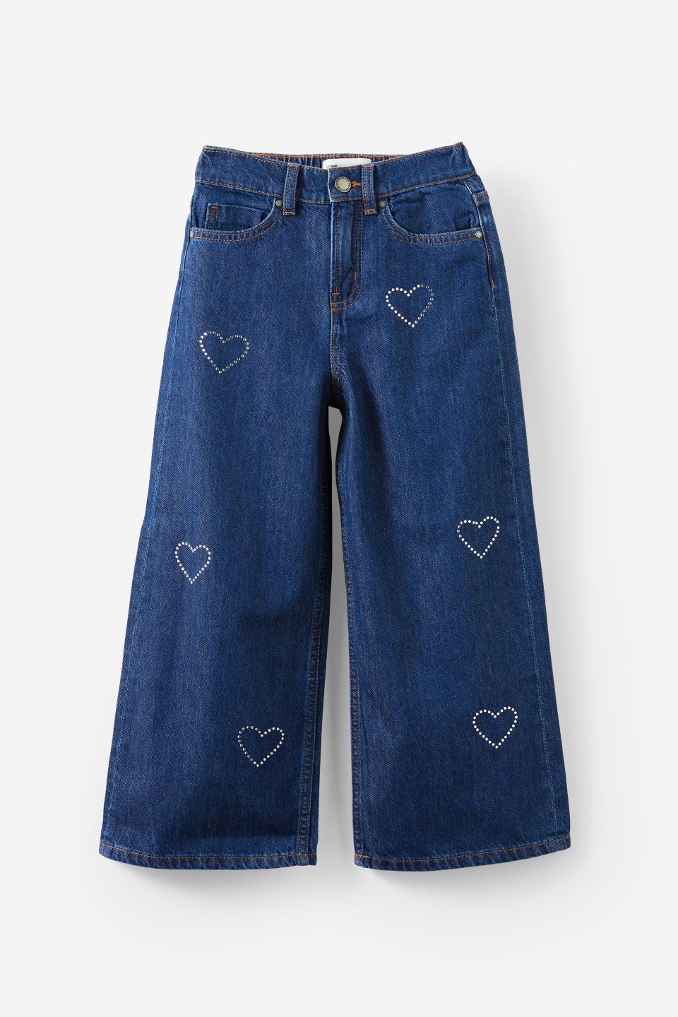 Embellished Super Wide Denim Jean