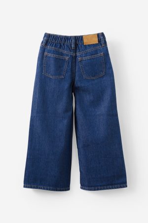 Embellished Super Wide Denim Jean