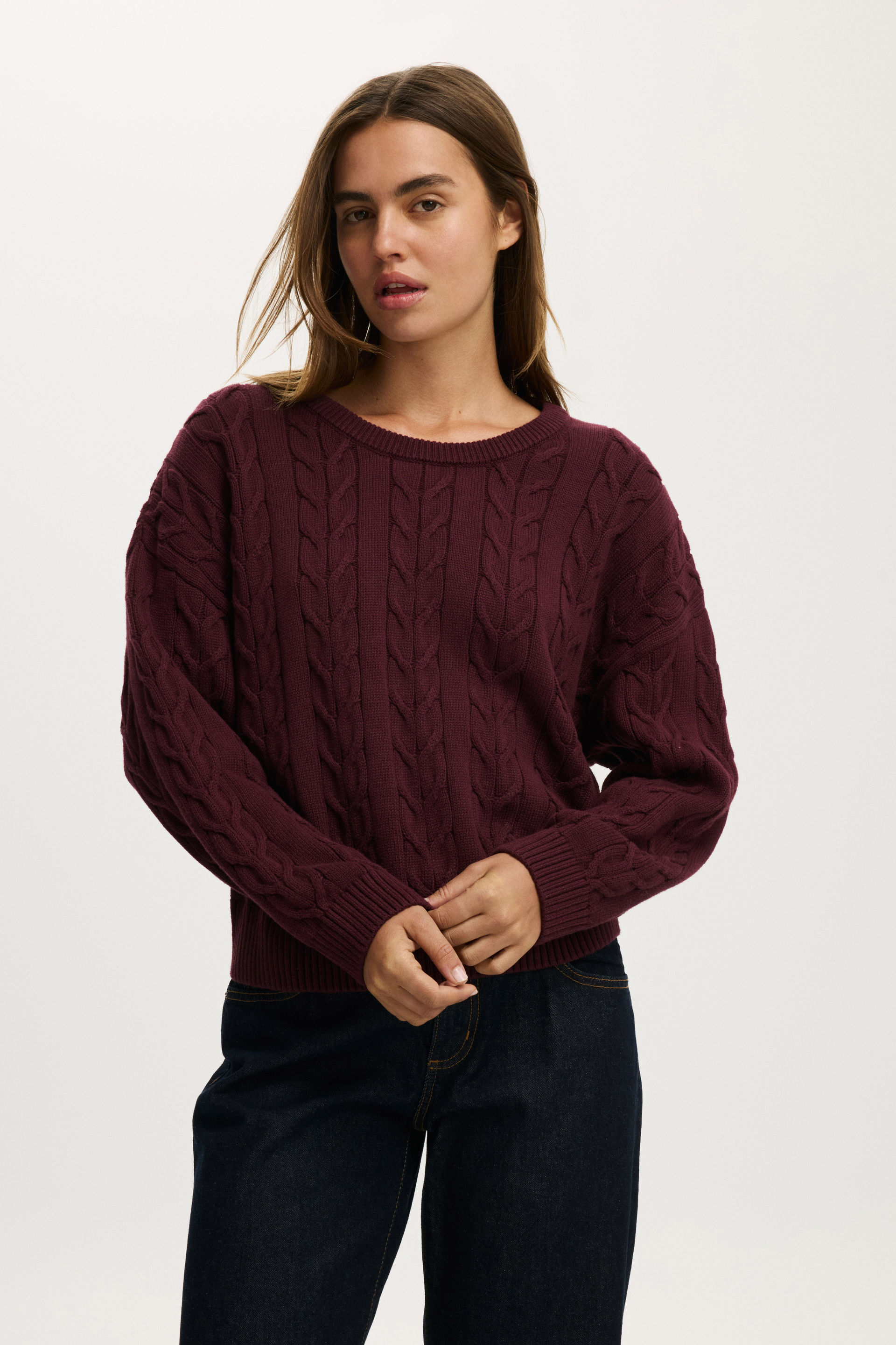 Cotton Crew Neck Sweater