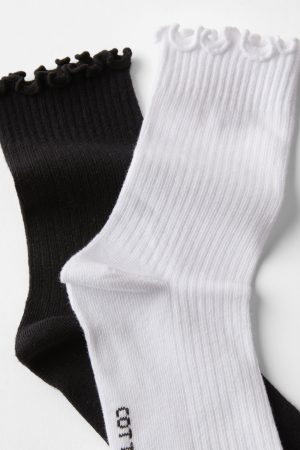 The Perfect Pair Frill Rib Crew Sock 2Pk