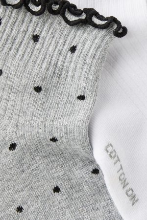 The Perfect Pair Frill Rib Ankle 2Pk