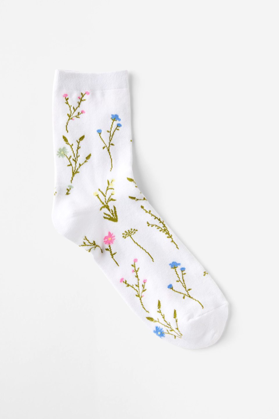 Floral Crew Sock