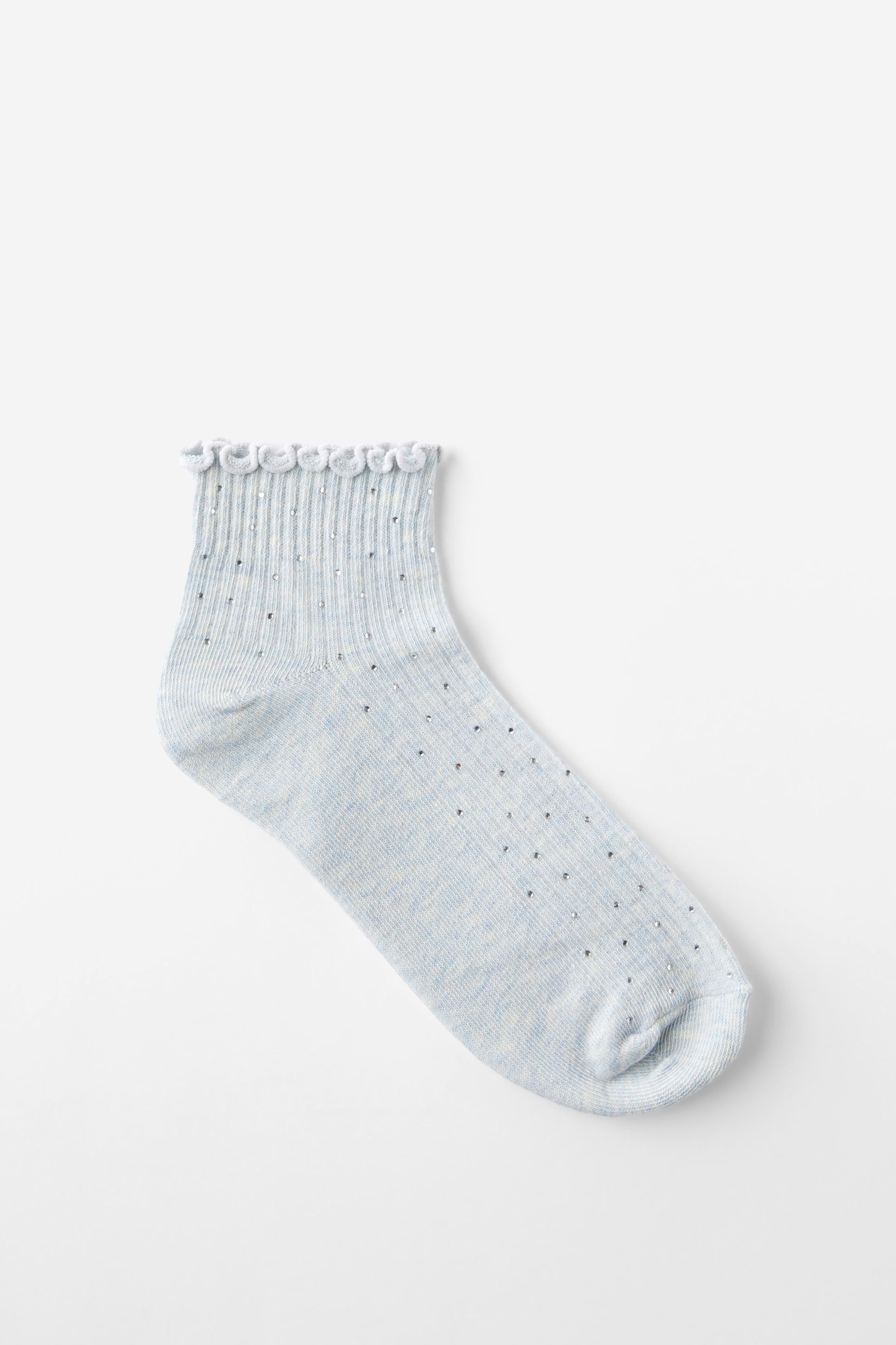 Diamante Frill Ankle Sock
