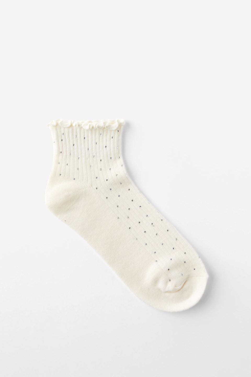 Diamante Frill Ankle Sock