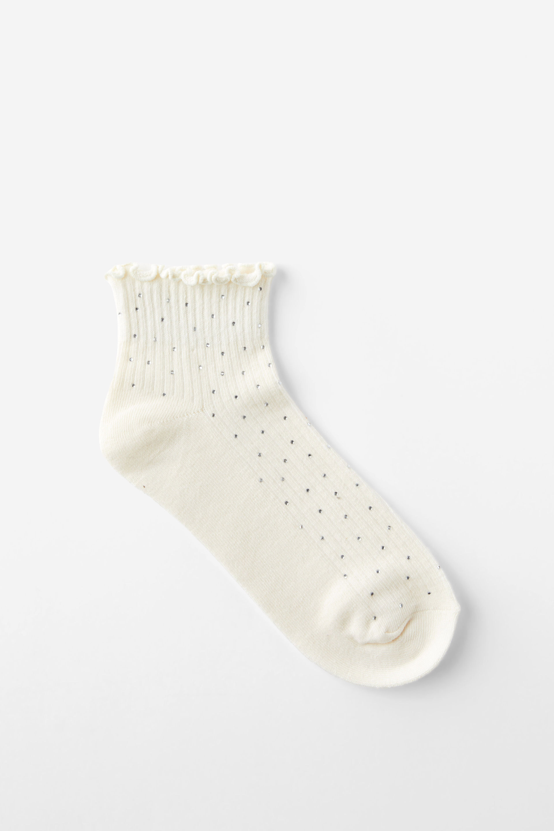 Diamante Frill Ankle Sock